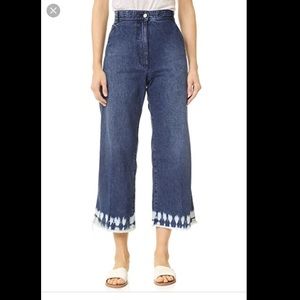 Rachel Comey Bishop Jeans with tie dye trim